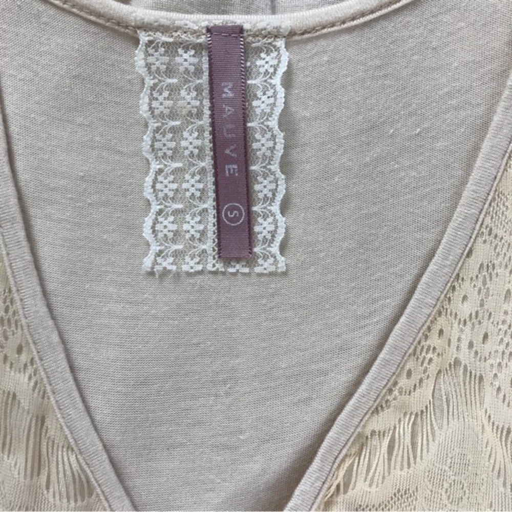 Mauve Crochet Cami Tank Top‎ - Picture 3 of 3
